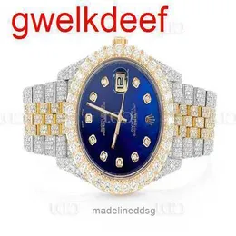 Moda de alta qualidade Iced Out Watchesmens pulse de luxo Round Cut Lab GR DDGU ZT1B
