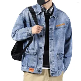 Мужская куртка уличная одежда удобная мужская модная джинсовая куртка для отдыха на открытом воздухе