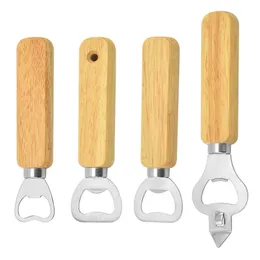 10 pezzi apribottiglie in legno per birra, manico in legno, apriscatole per vino, soda, apriscatole