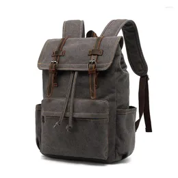 Rucksack Männer Reise Leder Große Kapazität Laptop Schule Tasche Für Junge Outdoor Männlichen Wandern Rucksack Hohe Qualität