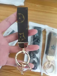 Fashion PU Leather Key Rings Designer Key Chain Buckle lovers Car Handmade Keychains Men Women Bag Car Key Pendant Accessories Christmas Party gift