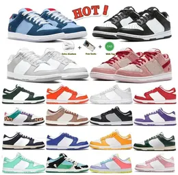 Dunks Dise￱ador para hombres Mujeres SB Running Shoes Dunkes Low Black White Coast Valentines Day Green Glow Unc Panda Syracuse Sports Pandas Dunksb Sneakers