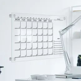 Valigetta degli attrezzi Calendario settimanale in acrilico trasparente Lista delle cose da fare Lavagna Agenda da 7 giorni per la pianificazione dei pasti Liste della spesa della spesa 230105
