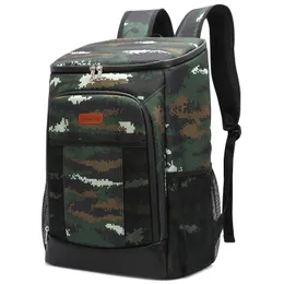 Ice Packsotermic Bags Jungle Camping Big Cooler Soft 100 Leakpronation Водонепроницаемый тепловой тепловой пивной рюкзак Изотермическая армия Свежая пачка сумка 230223