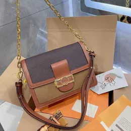 Dauphine Crossbody 가방 럭셔리 디자이너 핸드백 고품질 메신저 지갑 여성 지갑 정품 가죽 숄더 백