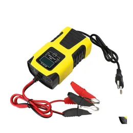 Other Auto Electronics Car Charger Battery Digital Lcd Display Power Pse Repair Chargers Eu Plug 6V/12V 2A Fl Matic Drop Delivery Mo Dh4Zm