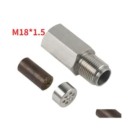 Outras entradas de ar Sensor de oxig￪nio M18X1.5 A￧o inoxid￡vel SS304 Remova Verifique a luz do motor CEL Mini Excluir Catalyst O2 Spacer M18 x 1,5 DHHWP