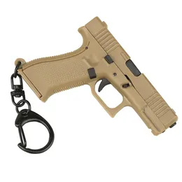Taktik tabanca şekli anahtarlık mini taşınabilir dekorasyonlar çıkarılabilir G-45 Silah Silah Keying Anahtar Zincir Yüzük Trendi Hediye202f