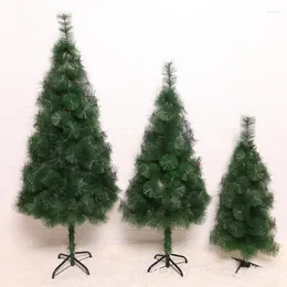 Dekoracje świąteczne sosnowe igły Drzewo Dress Up Symulacja szyfrowania nagie zielone zapasy