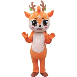 Halloween sika hjort maskot kostym anpassa tecknad kor anime temakaraktär vuxen storlek jul födelsedagsfest maskot kostymer