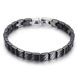 Ссылка цепочка ZG Браслет версия новая керамическая модная индивидуальность черно-белая строчка браслет для магнитного браслета унисекс G230222