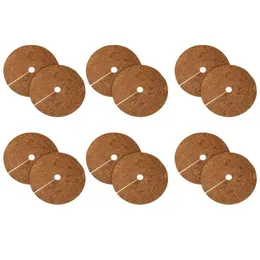 Other Garden Supplies 12 Pcs 118Inch Coco Coir Fiber Tree Mch Ring Protector Mat Liner For Disc Plant Er Flower Pot Drop Delivery Ho Dhklw