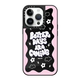 Custodie per cellulari CASETIFY -1 Custodia antiurto per iPhone 14 13 12 11 Pro X XS Max 7 8 14 Plus Custodia morbida in TPU multicolore con cuore d'amore Cover posteriore trasparente