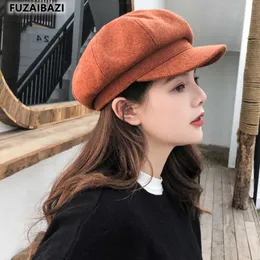 Berets Millinery Autumn Winter Hat Women's Gitter Octagonal Leisure Painter Hats Sboy Cap Snapback Baseball Caps Men's GorraraRets