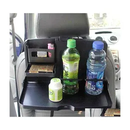 Car Holder Kids Back Seat Organizer Desk Snack Play Tray Drink Dining Table Travel Seatback Accessories Drop Delivery Mobiles Motorc Dhbk7