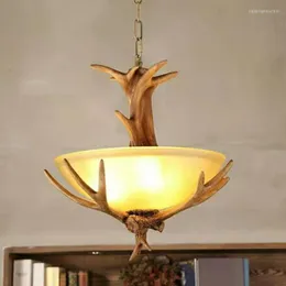 Lampy wiszące rustykalny bar restauracyjny szklanie LED Lampa retro lampa europejska wermingi światła sypialnia vintage pułapy sufitowe
