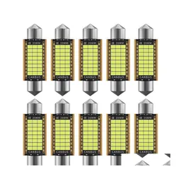 その他の車のライト10PCS C5W C10W LED BBS CANBUS astesoon31mmm36mm 39mm 41mmチップインテリアドームライトリーディング12V 24VエラードロップデビューDHYU6