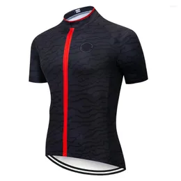 سباق السترات للرجال فريق Pro Summer Cycling Jersey Short Sleeve Bicycle Jacket Clothing MTB Crossmax Road Ride Mountain Sports Bike Tops