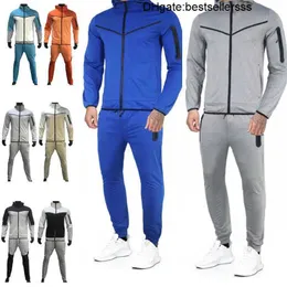 Thin Tech Fleece Men Tracksuit Designer Sweat Suit Spring Spring Autumn 3XL Mens 4CC1을위한 긴 슬리브 까마귀와 스포츠 스웨트 팬츠