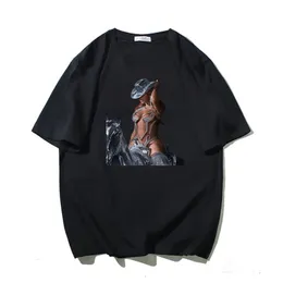 Męskie tshirts Beyonce Renaissance Cotton T Shirt Pop Singer Album dla fanów Krótkie rękawie unisex tops tee 2023 Tshirts Ubrania 230223