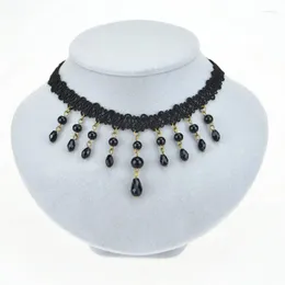 Choker 2023 Handmade Gothic Black Lace For Women & Vintage Collar Maxi Necklace Accessories Fashion Jewelry