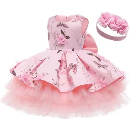 Kız Elbiseleri Kız Bebek Kız Yeni Yıl Kostüm Toddler Çocuk Düğün Doğum Günü Dantel Prenses Elbise 2 3 4 5 Yıl Çocuk Noel Giyim 6y G230222