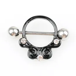 Navel Bell Button Rings D0702 1 Color Nipple Black Belly Ring Piercing Body Jewlery Drop Delivery Jewelry Dhgarden Dhgja