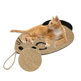 Cat Costumes Scratcher Board Toys S Sliping Nail Scraper Mat Scratching Post Scratch Resistant Sisal Tower Tree Free Ship 230222