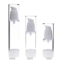 15ml/30ml/50ml Frosted Airless Pump Vacuum Scrub Bottle Toiletries Container Plastic Dispenser Travel Cosmetic Bottles