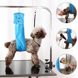 Andra kattförsörjningar Inga Sit Pet Haunch Holder Dog Grooming Arm Restraint Hammocls Harness Nail Clip Trimning Tool 230222