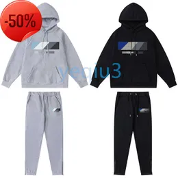 Men's Tracksuits Mens tracksuits sweater trousers set designer hoodies streetwear sweatshirts quality sports suit embroidery plush letter decoration thick23ESS