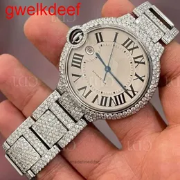 Moda de alta qualidade Iced Out Watchesmens pulse de luxo Round Cut Lab GR DDGU 4TZK