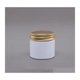 Refillable Compacts 60G Empty White Pet Cream Bottle Jars Containers 2Oz Cosmetic Packaging With Lids F2435 Drop Delivery Health Bea Dhom0