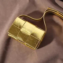 حقيبة الذهب والفضة المصغرة للنساء مصممة الحقائب الإناث المسائية