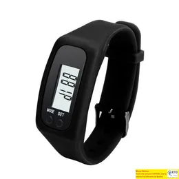 Digitaler LCD -Schrittzähler LED Sport Watch Run Schritt Gehweite Kalorienzähler Handgelenk Handgelenk