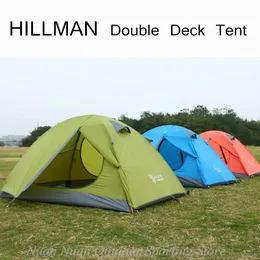 Tendas e abrigos Ultralight tenda acampando a mão profissional ao ar livre com 23 pessoas Double deck à prova d'água do deck duplo J230223