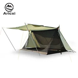 Tende e rifugi Aricxi 15D Nylon 2 persone tenda Double Side Silicon Coated Tenda da spiaggia ultraleggera Oudoor Rainfly Tarp tent J230223