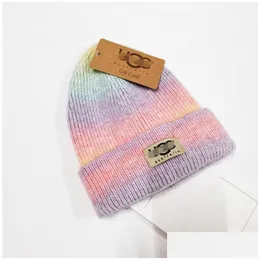 Beanie/Skull Caps Selling Winter Men Beanie Women Leisure Knitting Beanieswork Head Er Cap Outdoor Lovers Fashion Knitted Cotton Des Dhtqc