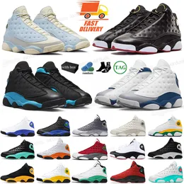 With box Jumpman 13 men Retro Basketball Shoes 13s UNC French Brave Blue Del Sol Obsidian Court Purple Red Flint Playoffs Black Cat Hyper Royal women trainers sneakers