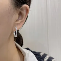 Studörhängen koreansk mode retro oval båge för kvinnor oregelbunden lava textur öron spänne örhänge vintage smycken pendientes de aro