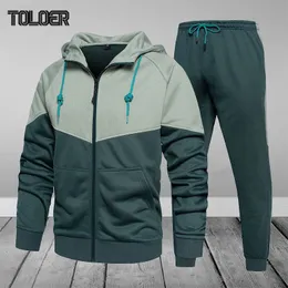 Mens Tracksuits Mens 트랙 슈트 Fleece Hoodie Sweatpant Mens 설정 품질 스포츠웨어 스타일 캐주얼 스트리트웨어 Spring Autumn EU Size 230224