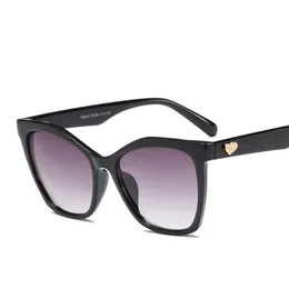 선글라스 MIMIYOU 대형 사각형 선글라스 여성 금속 심장 모양의 태양 안경 빈티지 패션 안경 그늘 브랜드 Oculos Feminino G230223