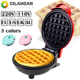 Pişirme eşyaları elektrikli mini waffle üreticisi makine mutfak cihazı çocuklar için kahvaltı tatlı tencere küçük kızarmış yumurta 230224