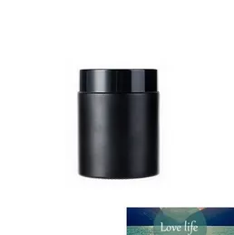 Fashion Black Frosted Glass Jars Cosmetic Cream Bottle Travel Cosmetic Dispenser Jar with inner PP Cover 5g-100g