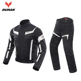 Duhan Men Men Motorcycle Jacket Bants Brants дышащая гоночная куртка Moto Combinations езда набор одежды D-062414