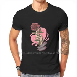 Camisetas para hombres a mano traer flor amor hip hop camiseta 2023 tops camisa casual de manga corta ropa especial de regalo especial