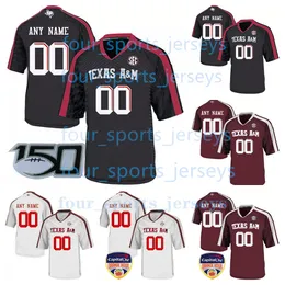 Custom NCAA College Texas Aggies Football Jerseys Bost King Novicke 27 Oksnee Stowers Weigman Achane Crownover Daniels Dinota Johnson Jr. Moss Reaves Shelling