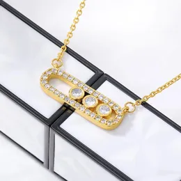 قلادة قلادة بسيطة CZ Love Long Bar Bar Rlling for Women Carm قلادة الجولة الجيولوجية Kettingen voor Vrouwen Jewelry Lover Girl Girl