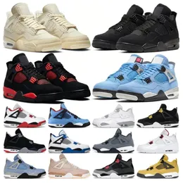 2023 Jumpman 4 basketskor för män kvinnor 4s Black Cat Sail Red Thunder White Oreo Cactus Jack University Blå Infraröd Cool Grey Bred Guava ice herr sport sneakers