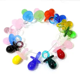 Decorative Figurines Objects & 2pcs Lovely Baby Pacifier Glass Craft Ornament 35mm Handmade Nipple Charms Pendant Making DIY For Girl Earrin